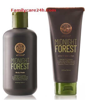 Bộ sản phẩm Kem dưỡng da sau cạo râu Midnight Forest after shave lotion và sữa tắm Midnight forest body wash